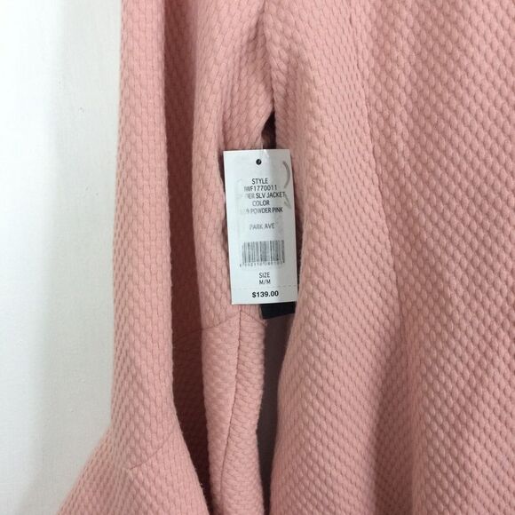 IMNYC Isaac Mizrahi Park Avenue Textured Bell Sleeve Jacket Powder Pink M NWT - Picture 7 of 10